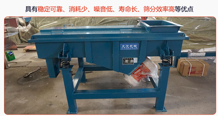 具有穩(wěn)定可靠、消耗少、噪音低、壽命長、振型穩(wěn)、篩分效率高等優(yōu)點