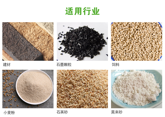 高頻振動篩主要用于化工，建材，石墨顆粒，飼料，小麥粉，石英砂，豆?jié){，果汁等各種物料的干法、濕法篩分、分級、脫水，過濾。