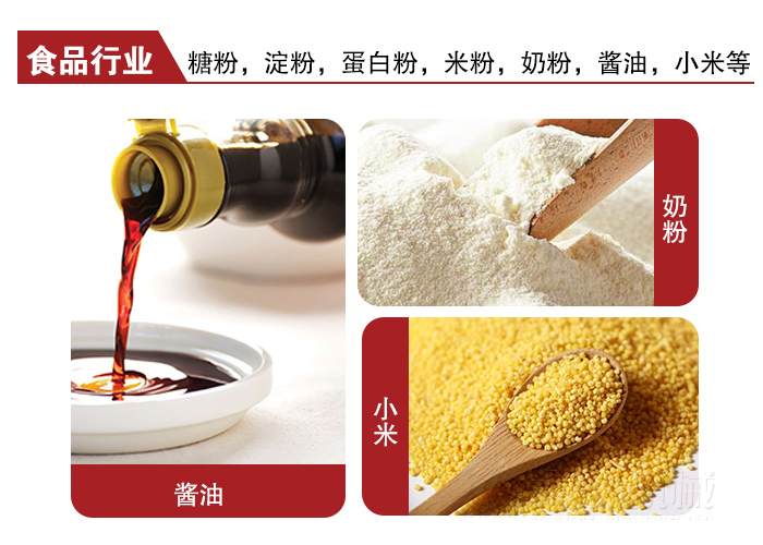 全不銹鋼食品振動篩可用于糖粉，小米，淀粉，蛋白粉，米粉，奶粉，醬油等物料